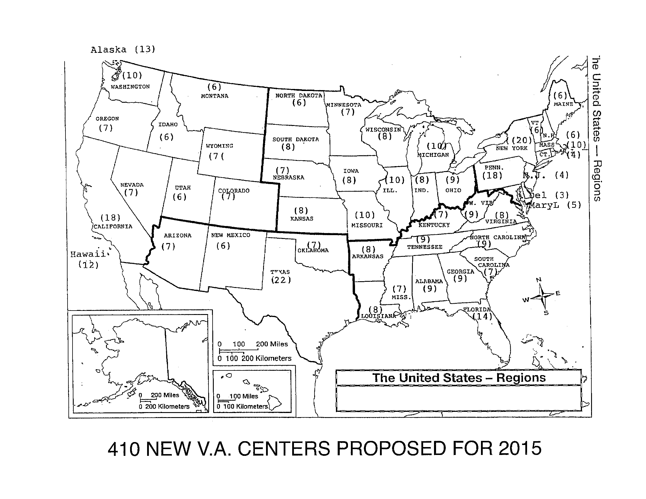 Projected VA Centersin 2015
